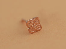 Load image into Gallery viewer, 14k Gold Square Indian Nose Stud
