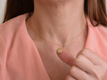 Load image into Gallery viewer, 14k  Gold Two-Sided Drop Pendant

