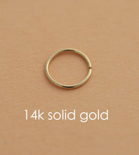 Load image into Gallery viewer, 14k Gold Plain Nose Hoop

