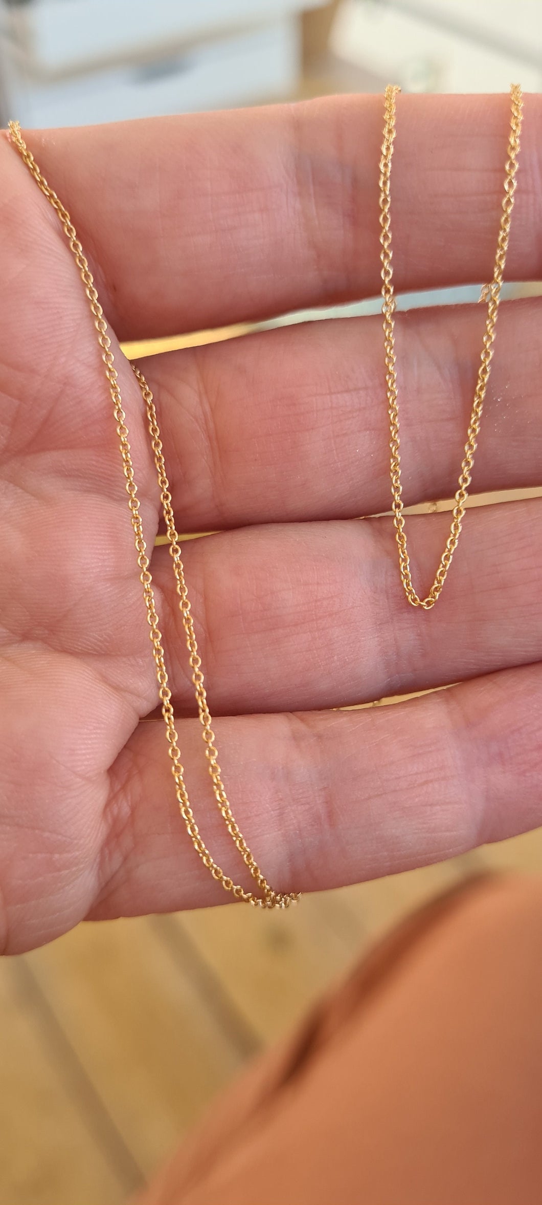 14k Gold Rolo Cable Chain
