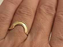 Load image into Gallery viewer, 14k Gold Half-Circle Ring
