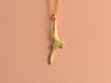 Load image into Gallery viewer, 14k Seagull Pendant Necklace - Gal

